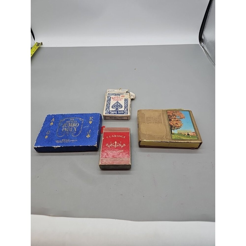 Vintage‎ Bicycle Double No 88 Jumbo Index Playing Cards Blue Box 3 Other Sets